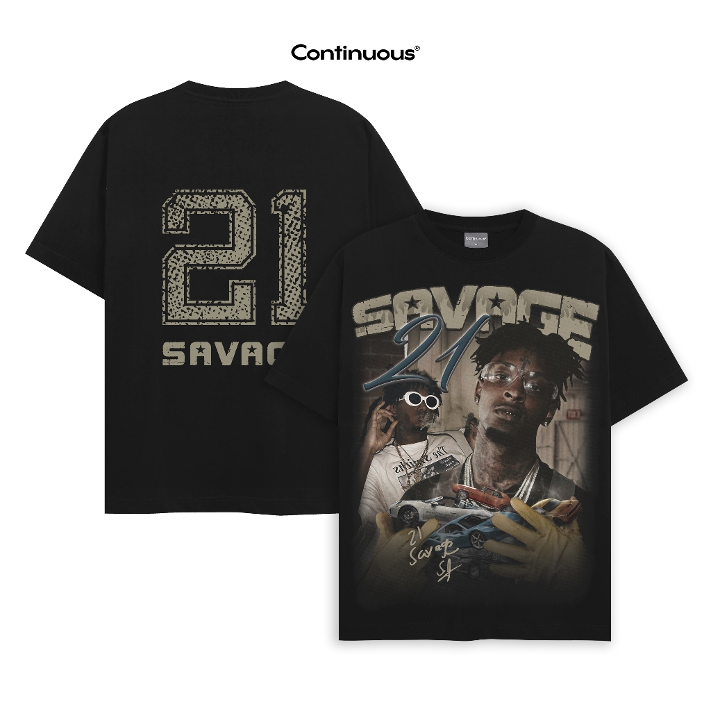 Áo thun Continuous - CTNS - 21 SAVAGE X / Black