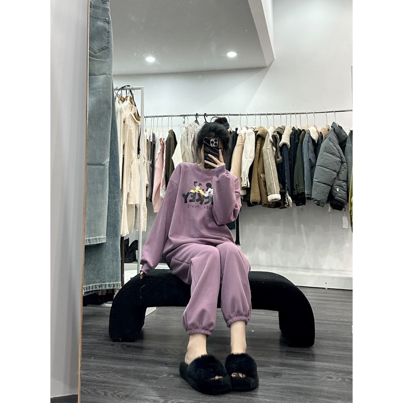 Bộ nỉ micky 4 màu