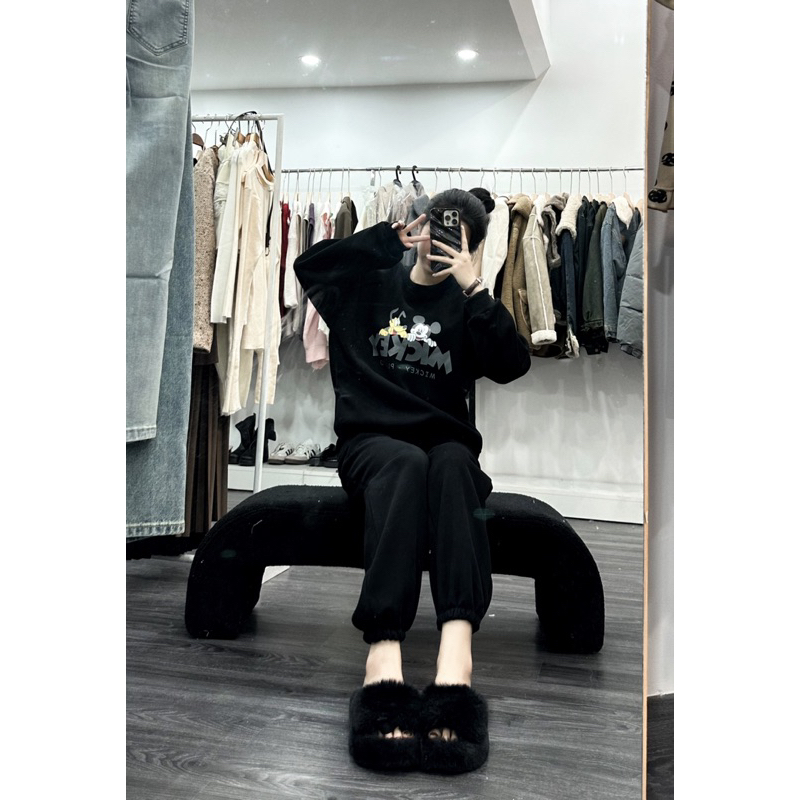 Bộ nỉ micky 4 màu