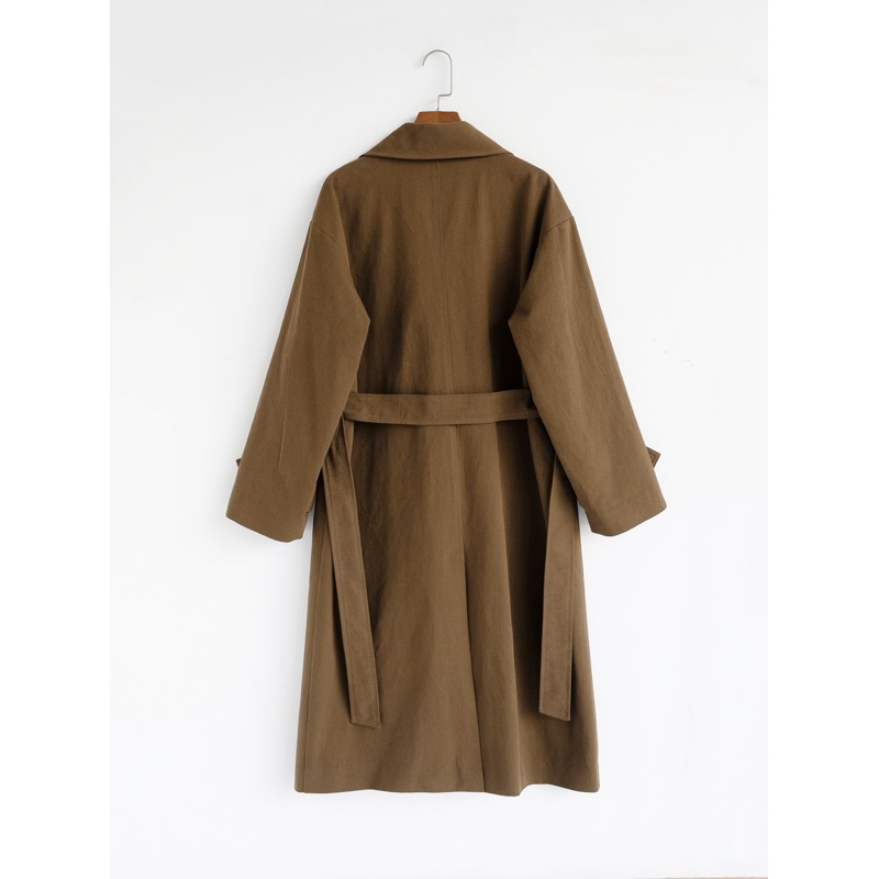 Áo khoác trench coat belted dáng dài MADELEN