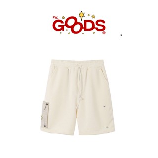 FW.GOODS - Quần short "ĐẠI ĐOÁ" local brand màu be form ngắn trên gối
