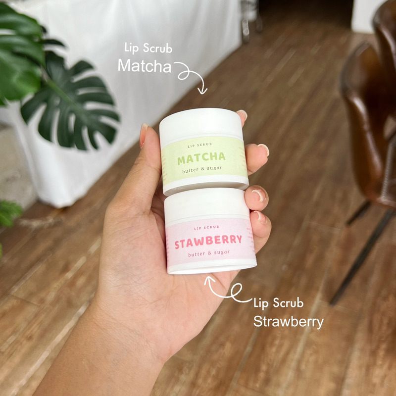 Tẩy tế bào chết môi Lip Scrub Matcha & Strawberry - Uni handmade