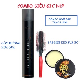 Combo Xịt Tóc Silhouette 420ml và Sáp Blumaan Ngựa vằn 100gr