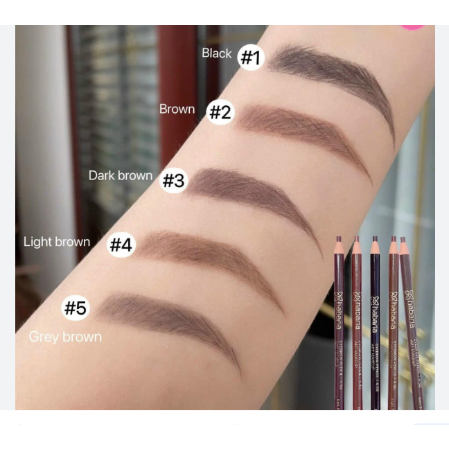 Chì Xé Kẻ Mày Habaria Eyebrow Pencil 4.5g