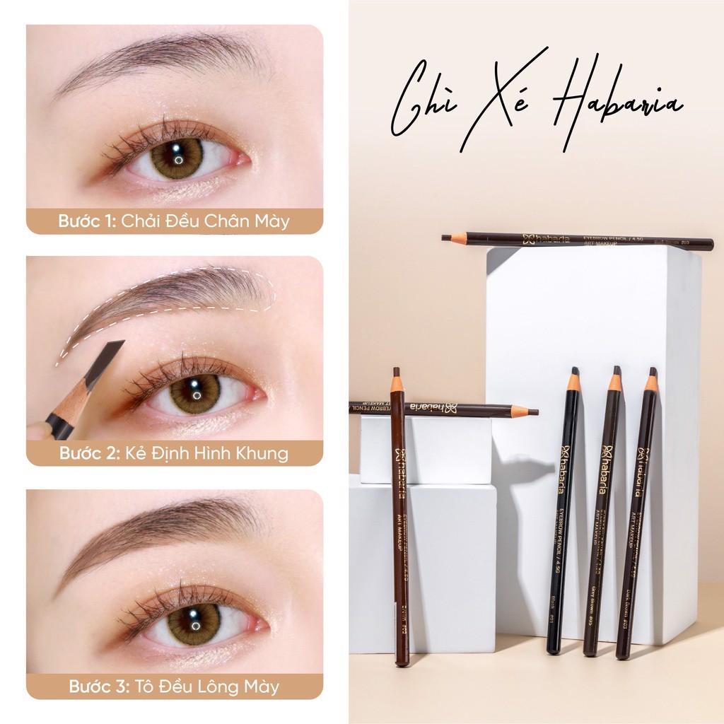 Chì Xé Kẻ Mày Habaria Eyebrow Pencil 4.5g