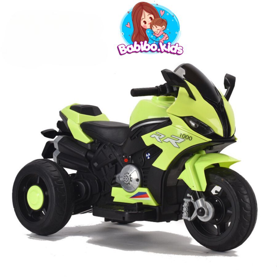 Xe Máy Điện Trẻ Em, Xe máy điện cho bé có chân ga tự lái siêu ngầu- Babibokids