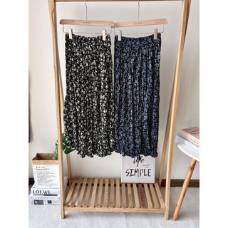 [ogniM Seoul] Chân váy hoa eo chun co giãn phong cách Hàn Quốc (Made in Korea)