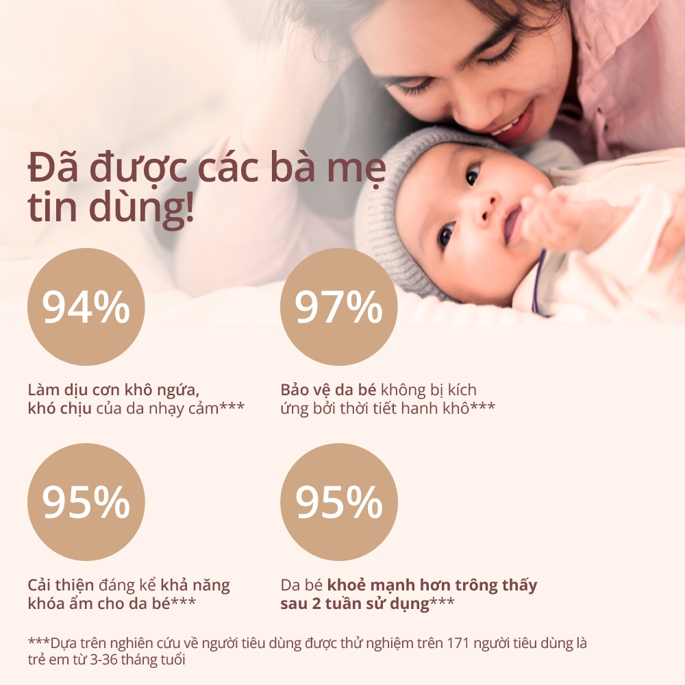 Kem dưỡng ẩm mặt làm dịu da nhạy cảm, khô ngứa Aveeno Baby Soothing Relief 48g