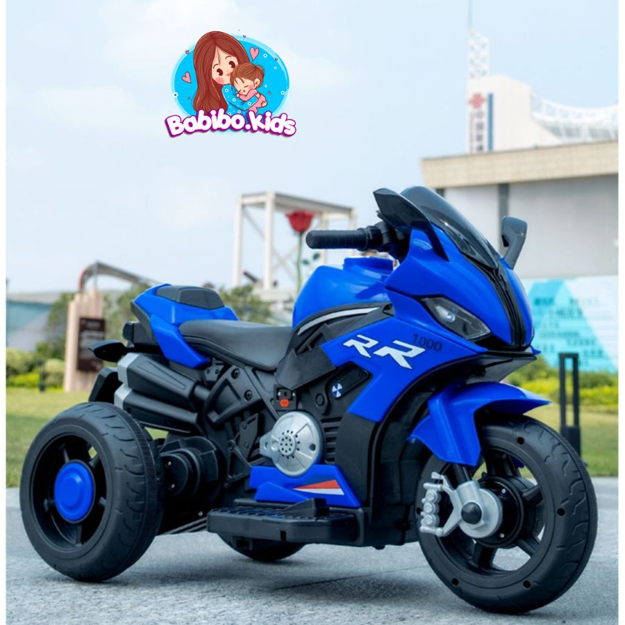 Xe Máy Điện Trẻ Em, Xe máy điện Babibo kids có 2 chiều tiến lùi di chuyển dễ dàng cho bé