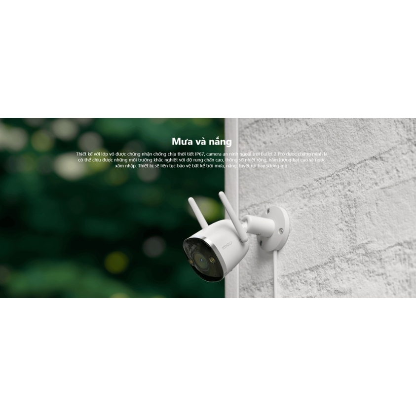 Camera IMOU Wifi ngoài trời có màu ban đêm F22FP độ phân giải 1080P Tặng kèm hộp BOX