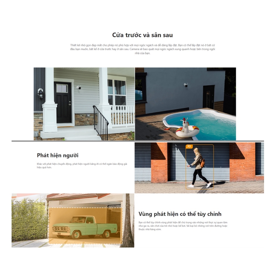 Camera IMOU Wifi ngoài trời có màu ban đêm F22FP độ phân giải 1080P Tặng kèm hộp BOX