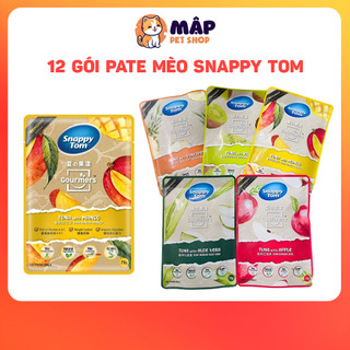 Combo 12 gói pate mèo snappy tom trái cây
