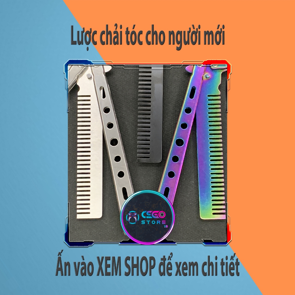 Lược Chải Tóc Bằng Kim Loại Có Thể Gấp Gọn Cho Người Mới Bắt Đầu