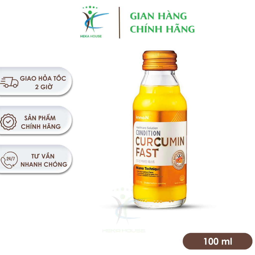 Nước Tinh Nghệ CONDITION CURCUMIN FAST 100ml Bảo vệ và tăng cường chức năng dạ dày