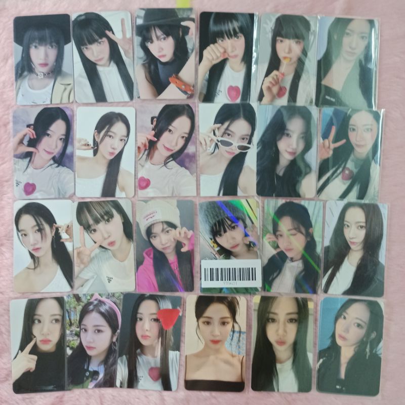 Photocard Unforgiven của LESSERAFIM YUNJIN, EUNCHAE, SAKURA, KAZUHA, CHAEWON chính hãng sẵn.