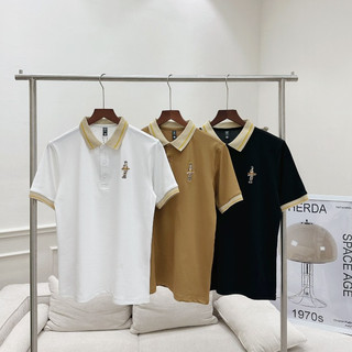 Áo Polo Nam UMA OFFICIAL Cổ Vàng, Chất Vải Poly Dệt Kim Mềm Mịn Thoáng Mát, Áo Thun Cổ Bẻ Phối Hình Thêu Cao Cấp  AO10