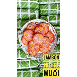 Chả jampon trứng muối bao da .đòn 500g