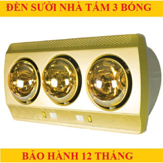 Đèn sưởi nhà tắm 3 bóng, Bóng đèn sưởi làm ấm Giadungvtv bảo hành 1 năm