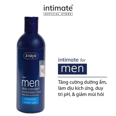 (LS) Dung Dịch Vệ Sinh Intimate Dành Cho Nam Giới ZIAJA Giúp Duy Trì pH 300ML