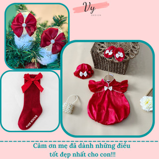 MV006 Set Body Bé Gái VY DESIGN. Body Công Chúa Cho Bé Gái Sơ Sinh, Váy Tết Bé Gái, Đầm Đầy Tháng, Đầm Sơ Sinh