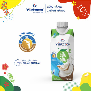 [Tết 2024. Combo 11 Rộn Ràng Sắc Xuân] Combo sữa dừa Vietcoco UHT 330ML + Snack dừa Vietcoco 45g