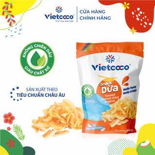 [Tết 2023. Combo 12 Khai Xuân Rực Rỡ] Combo nước dừa Vietcoco UHT 330ml + Snack dừa Vietcoco 45g