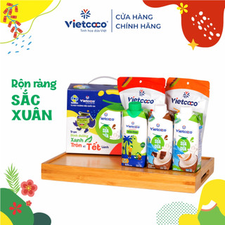[Tết 2024. Combo 11 Rộn Ràng Sắc Xuân] Combo sữa dừa Vietcoco UHT 330ML + Snack dừa Vietcoco 45g