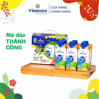 [Tết 2024. Combo 09 Mã Đáo Thành Công] Combo 6 hộp nước dừa Vietcoco UHT Vietcoco 330ML