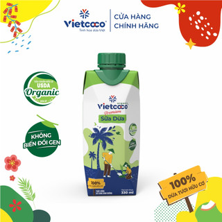 [Tết 2024. Combo 11 Rộn Ràng Sắc Xuân] Combo sữa dừa Vietcoco UHT 330ML + Snack dừa Vietcoco 45g