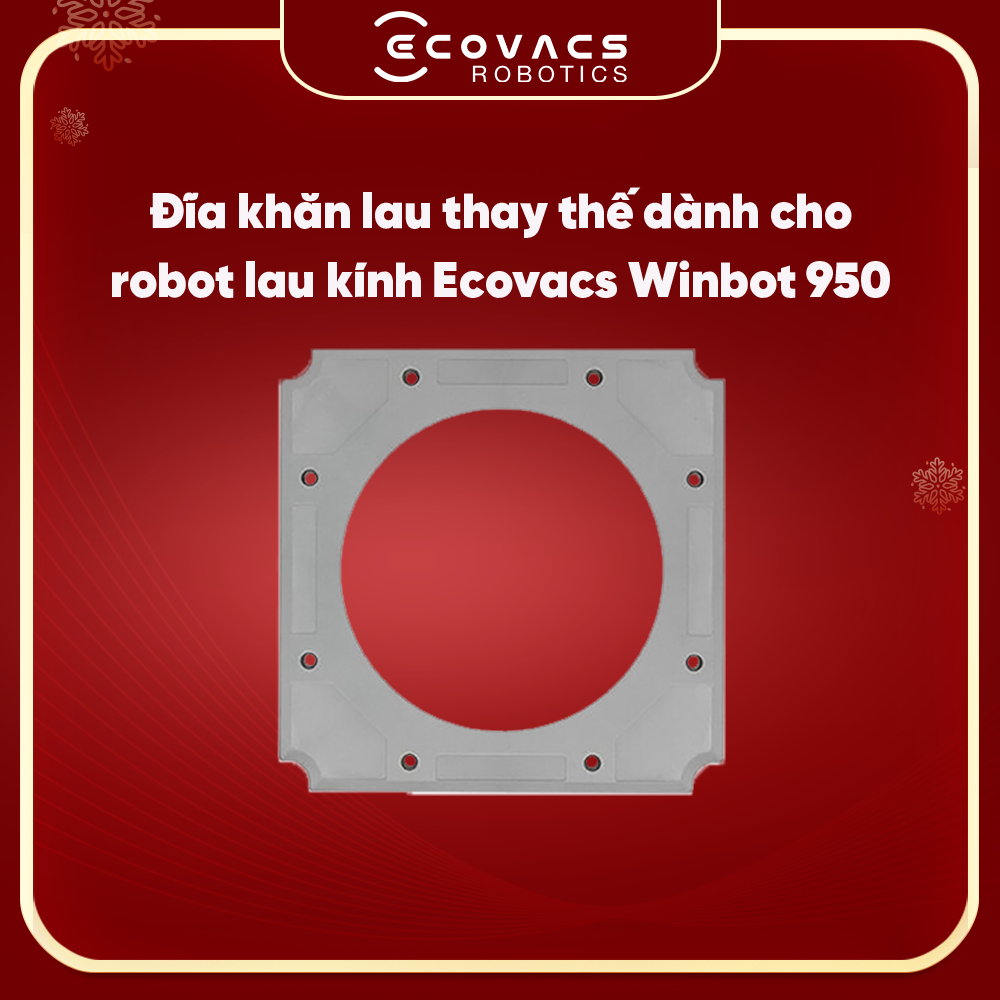 Đĩa khăn lau thay thế dành robot lau kính Ecovacs Winbot 950 _ Hàng chính hãng