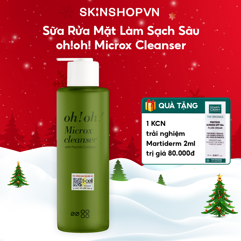 Sữa Rửa Mặt oh!oh! Detox Làm Sạch Sâu Cho Mọi Loại Da oh oh Microx Cleanser 150g skinshopvn