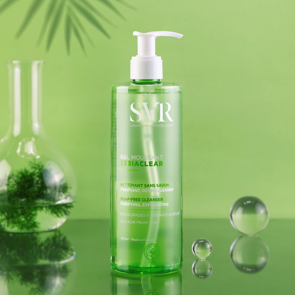 Gel rửa mặt SVR không có xà phòng, làm sạch, loại bỏ tế bào chết SVR SEBIACLEAR GEL MOUSSANT 400ml