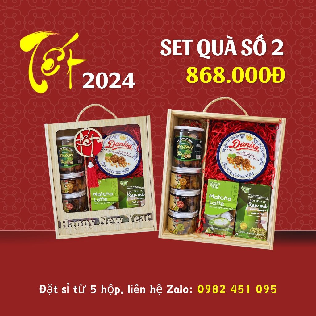 Set Quà Tết Cao Cấp OneLife 2024 - Bộ sản phẩm 8 Món - Nhiều lựa chọn