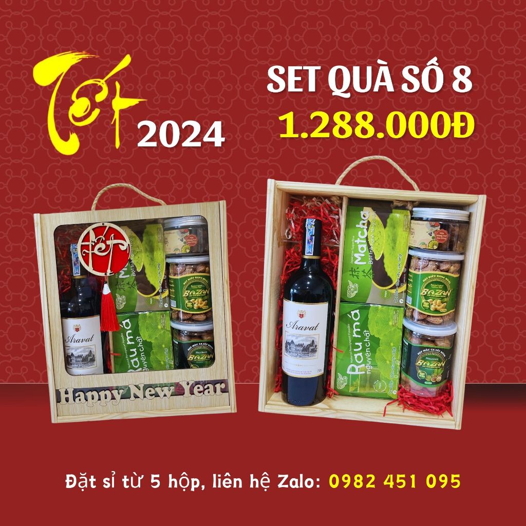 Set Quà Tết Cao Cấp OneLife 2024 - Bộ sản phẩm 8 Món - Nhiều lựa chọn