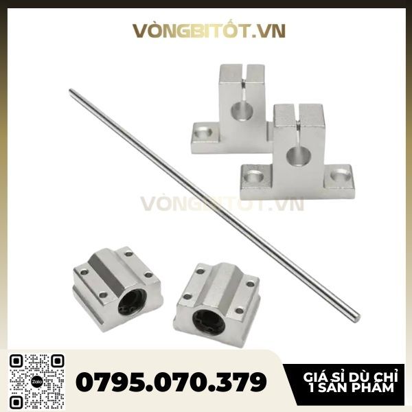 Bộ Thanh Trượt Tròn Trục 16mm