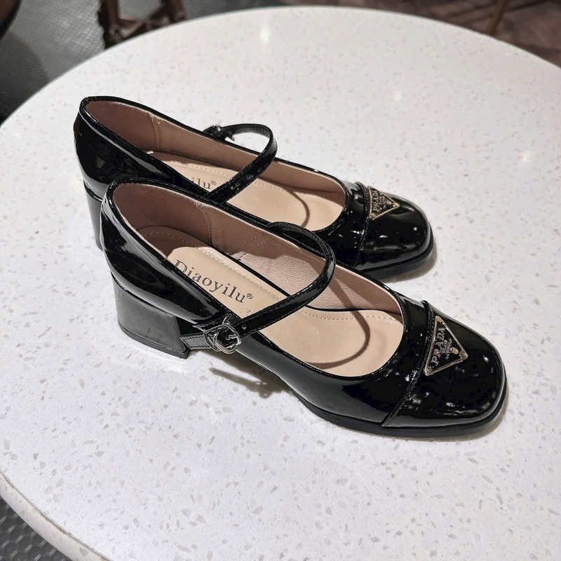 GIÀY BAL PRADA GÓT VUÔNG 5 PHÂN BÍT HẬU