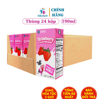 Sữa tươi yonsei vị dâu 190ml - nhập khẩu hàn quốc