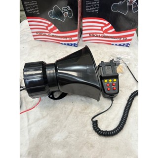 Còi hú police kèn cảnh báo báo động,7 nút lắp xe máy ô tô xe tải 12V - 24v 