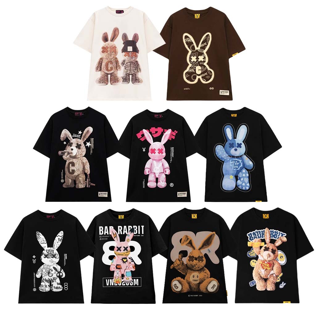 Áo thun Bad Rabbit Tee Local Brand Unisex - Áo phông nam nữ tay lỡ, form rộng Wearzone