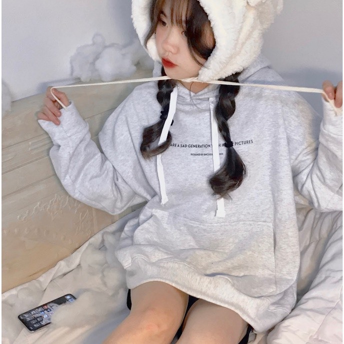 Áo Hoodie Nỉ Bông  cây thông  Form Rộng Nam Nữ Cao Cấp