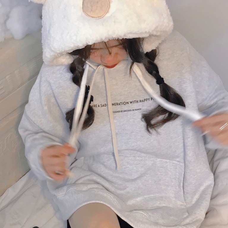 Áo Hoodie Nỉ Bông  cây thông  Form Rộng Nam Nữ Cao Cấp