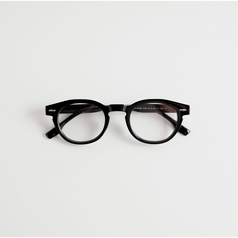 Kính giả cận, Gọng kính cận tròn nam nữ viền dày form basic 3669 Jolie eyewear