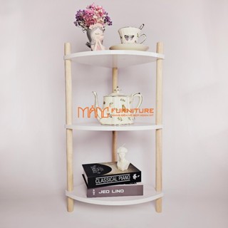 Kệ gỗ decor hình vuông, tam giác 2,3,4,5 tầng, đa năng phong cách hàn quốc, lắp ráp đơn giản, tiện dụng