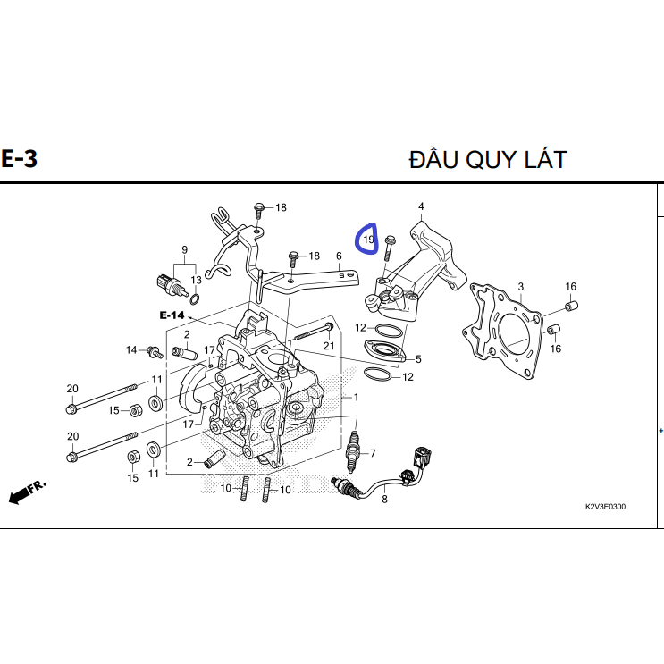 Ốc bắt co xăng click vario ab air blade 125 150