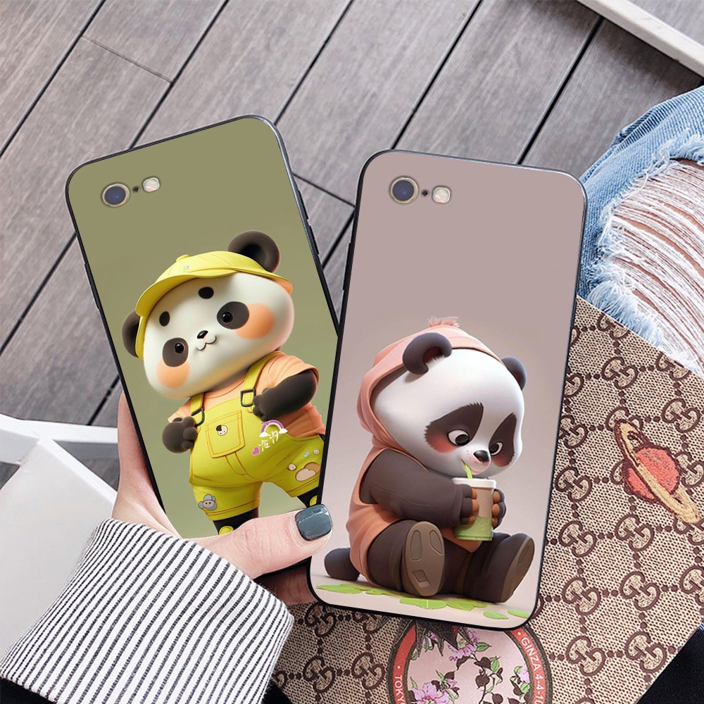 Ốp lưng Iphone 6 / ip 6S / 6 Plus / 6S Plus / ip 7 / ip 8 in hình gấu trúc cute