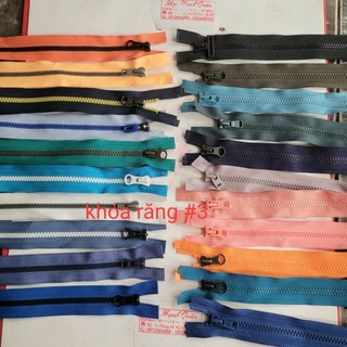 Khóa kéo mở chân răng nhỏ số 3