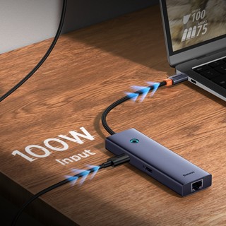 Hub chuyển Baseus Ultrajoy USB Type C HDMI4K@60Hz USB3.0 PD SD/TF