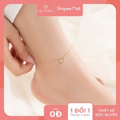 Lắc Chân Vàng 14k LCLF102 Huy Thanh Jewelry