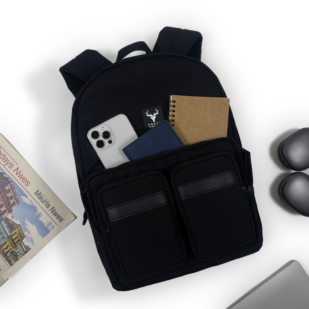 Balo Thời Trang DOUBLE BOX Phù Hợp Cho Cả Nam Nữ Cap Cấp - BLS0205