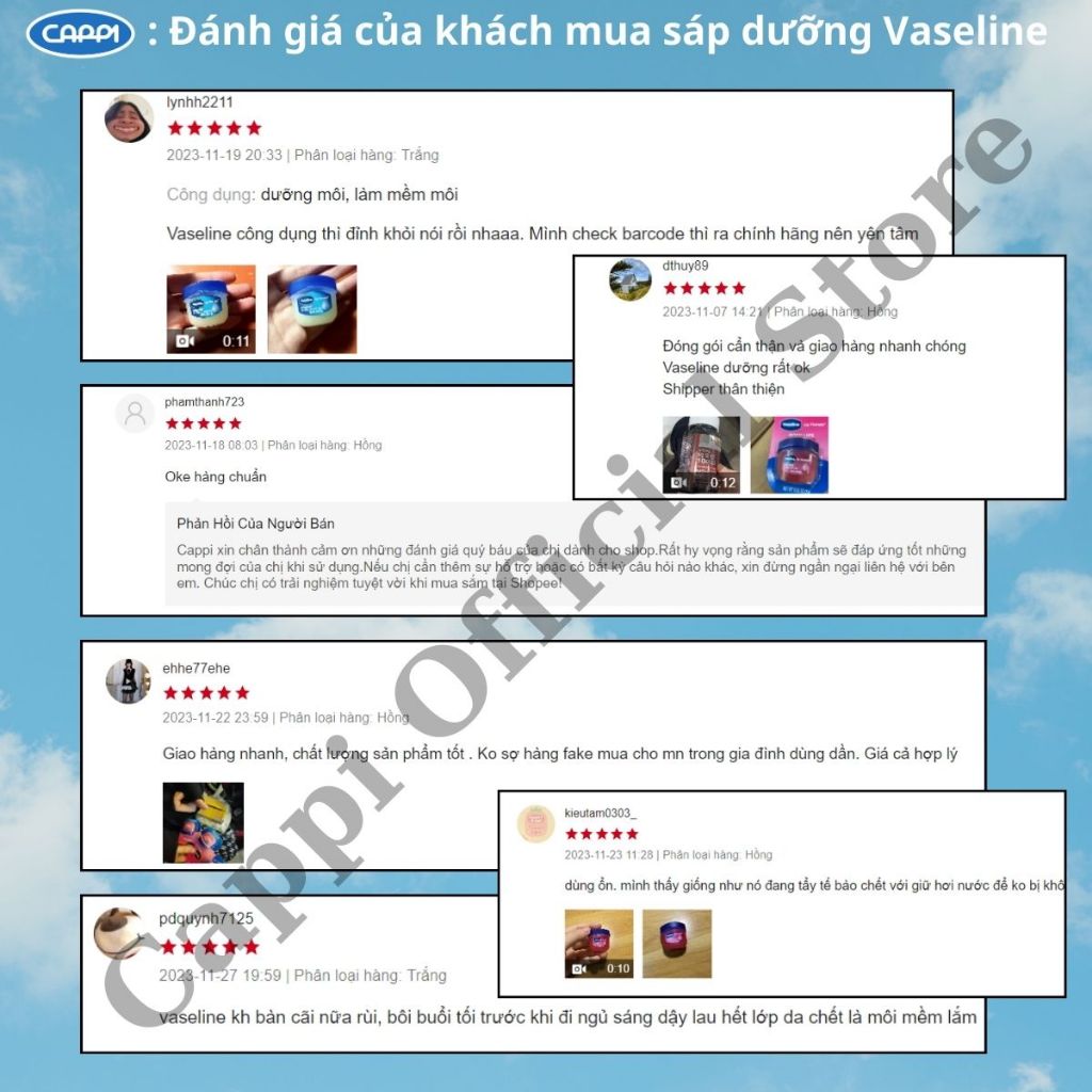 Sáp Son Dưỡng Môi Vaseline USA Mang Lại Làn Môi Mềm Mọng Tức Thì 7g